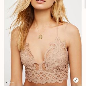 Free People Adella Bralette in Nude